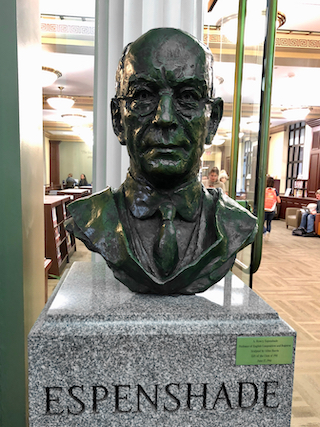 Bust of A. Howy Espenshade