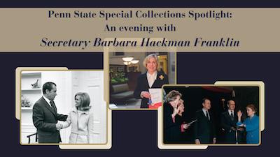  An evening with Secretary Barbara Hackman Franklin."