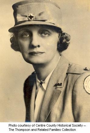 Photograph of Hilda Patton Thompson in her Red Cross uniform