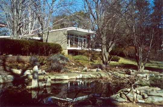 Front view from pond