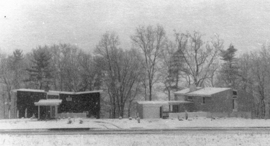 Hansen and Taft houses in the winter of 56-57