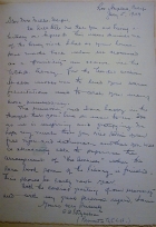 handwritten letter from Clarence Addison Dykstra