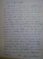 handwritten letter from Lion Feuchtwanger