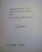 handwritten letter from Walter Gropius