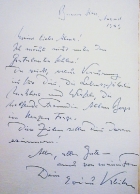 handwritten letter from Erich Kleiber