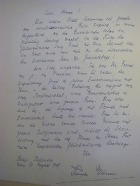 handwritten letter from Thomas Mann