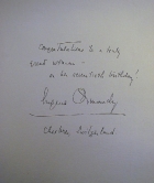 handwritten letter from Eugene Ormandy