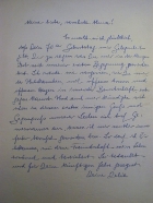 handwritten letter from Delia Reinhardt