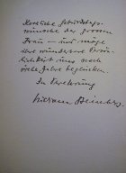 handwritten letter from William Steinberg