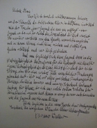 handwritten letter from Bruno Walter