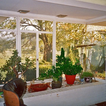 bay window with planter