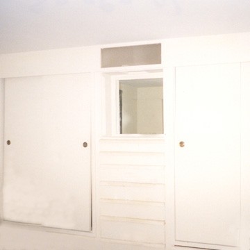 master bedroom storage wall