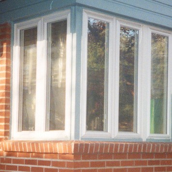 detail of corner window