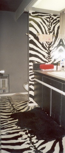 zebra print bathroom
