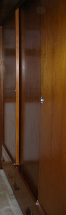 wooden closet doors