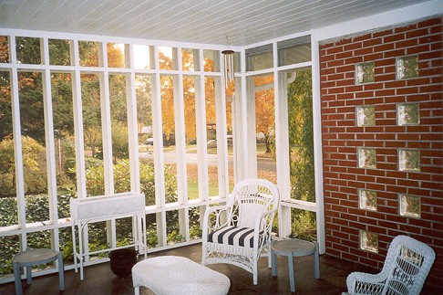 decorative porch wall