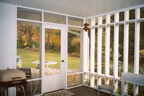 screened porch pattered screen