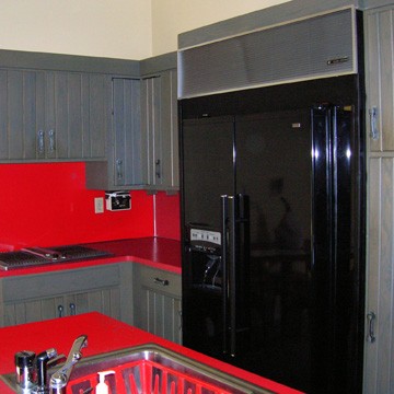 kitchen and refrigerator