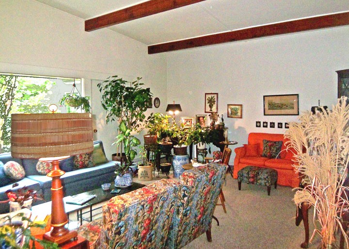 Kalin house, living room facing North
