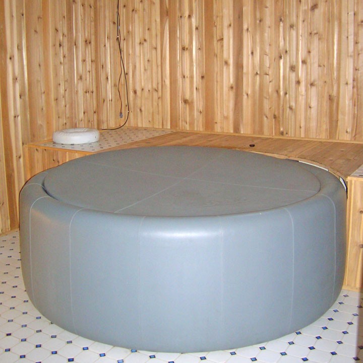 View of the hot tub