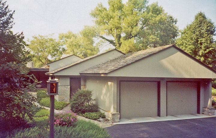 View of the garage from outside