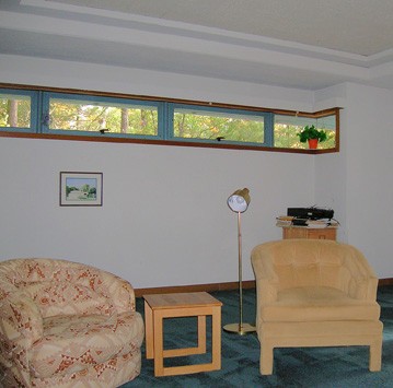 living room clerestory windows