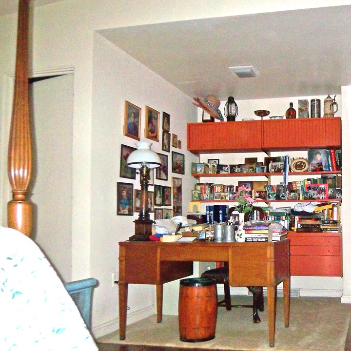 Kalin house, master bedroom study nook