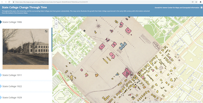 Main page for digital collection of State College Sanborn Maps