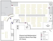 Physical and Mathematical Sciences Library floorplan