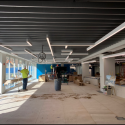 May 2019 - Ground Floor West Pattee Baffle Ceiling Completed