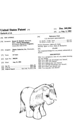 My Little Poney Design Patent example image.